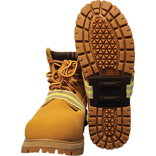 Icetred Mid-Sole Traction Device with Defined Heel, Rubber/Tungsten Carbide, Stud Traction, One Size Northern Industrial Supply Inc.