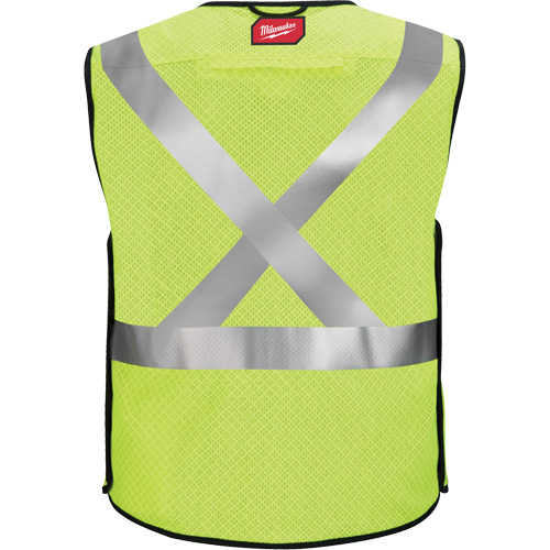 Gilet de s&eacute;curit&eacute; &agrave; maille d&eacute;tachable, Noir/Jaune lime haute visibilit&eacute;, Moyen/Petit Northern Industrial Supply Inc.