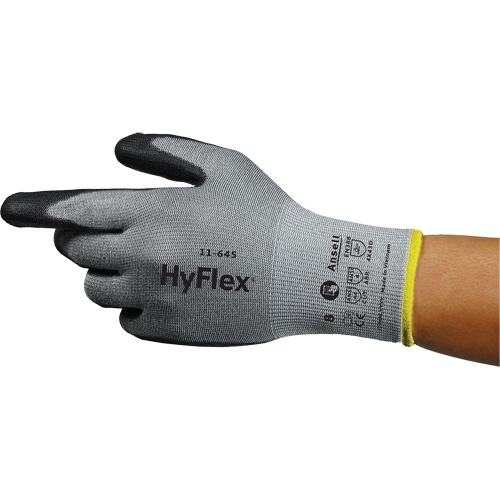 Gants anti-coupures HyFlex 11-645, Taille 5, Calibre 13, Rev&ecirc;tement Polyur&eacute;thane, Enveloppe en Intercept, ASTM ANSI niveau A4/EN 388 niveau D Northern Industrial Supply Inc.
