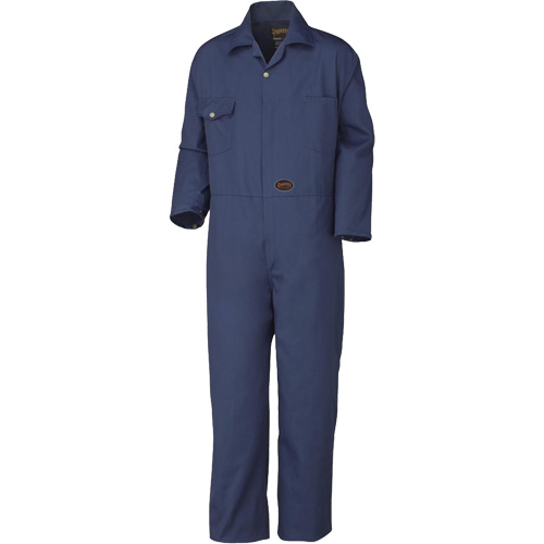 515 Coveralls with Brass Zipper, Men's, Navy Blue, Size 36 Northern Industrial Supply Inc.