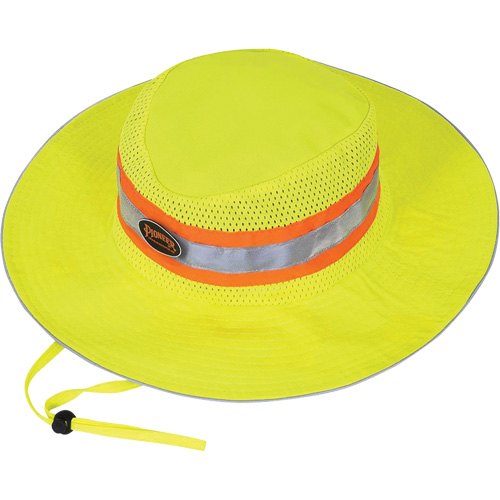 279 Ranger's Hat with Strap, High Visibility Lime-Yellow, Polyester Northern Industrial Supply Inc.