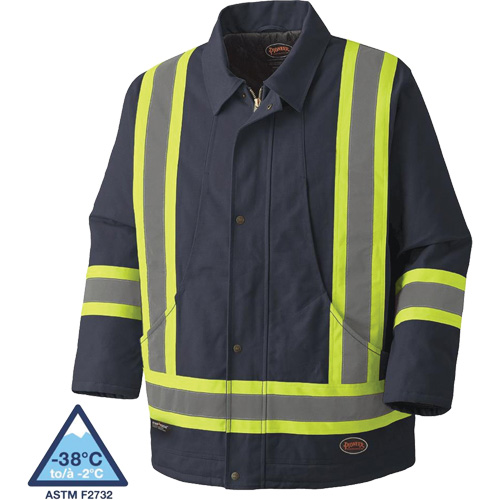 5535A Manteau en toile de coton matelass&eacute;e, Bleu marin, Petit Northern Industrial Supply Inc.
