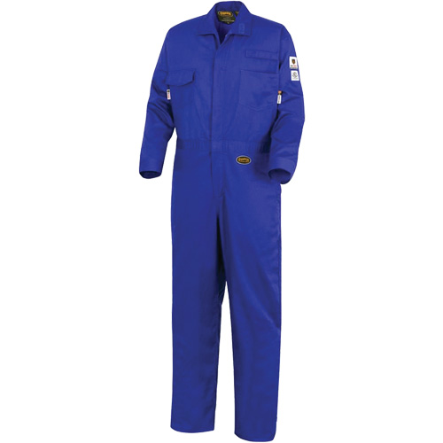 7779 FR-Tech&reg; 88/12 Arc Rated Flame Resistant Coveralls, Size 36, Royal Blue Northern Industrial Supply Inc.