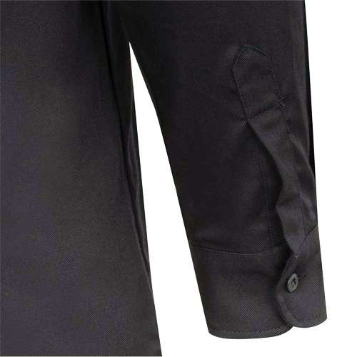 7742 FR-Tech&reg; Flame-Resistant Safety Shirt, Small, Navy Blue Northern Industrial Supply Inc.