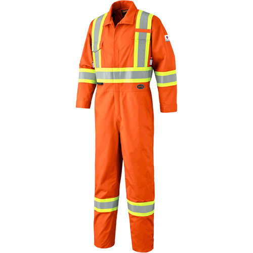 7705T FR-Tech&reg; Flame-Resistant Coverall with Leg Zippers, Size 40 (Tall), High Visibility Orange, 9.7 cal/cm² Northern Industrial Supply Inc.