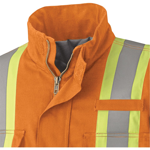 5533 Manteau de s&eacute;curit&eacute; ignifuge, Petit, Orange haute visibilit&eacute;, 58 cal/cm² Northern Industrial Supply Inc.