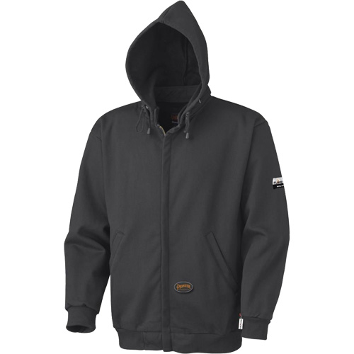 337 Flame-Resistant Zip Style Hoodie, Men's, X-Small, Black, 22 cal/cm² Northern Industrial Supply Inc.