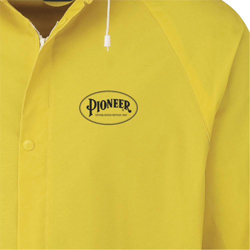 577J Rain Jacket, Polyester/PVC, Small, Yellow Northern Industrial Supply Inc.