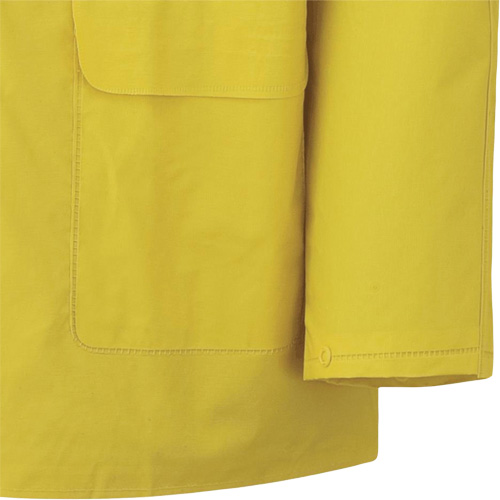 577J Rain Jacket, Polyester/PVC, Small, Yellow Northern Industrial Supply Inc.
