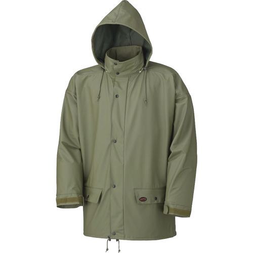 D7000 Veste imperm&eacute;able extensible, Polyur&eacute;thane, T-petit, Vert Northern Industrial Supply Inc.