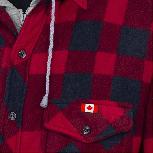 415RB Quilted Hooded Shirt, Men's, Small, Multi-Colour Northern Industrial Supply Inc.