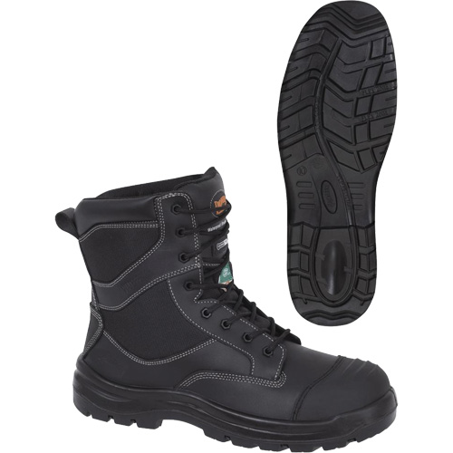 1050 Black Composite Safety Work Boots, Leather, Size 14, Impermeable Northern Industrial Supply Inc.