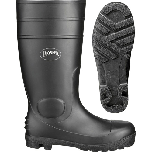 1011 Bottes de s&eacute;curit&eacute;, PVC, Pointure 10, Semelle R&eacute;sistant aux perforations Northern Industrial Supply Inc.