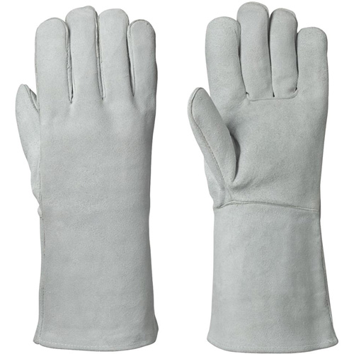 830 Gants de soudeur doubl&eacute;s en molleton, Cuir de vache refendu, Taille Moyen Northern Industrial Supply Inc.