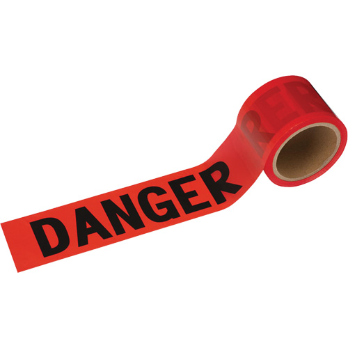 388 Ruban de danger, Bilingue, 3" la x 200' lo, 1,5 mil, Noir/rouge Northern Industrial Supply Inc.