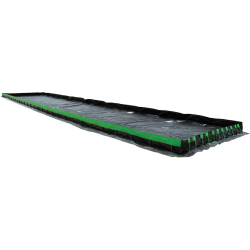 Ultimate Copolymer 2000 Ultra-Containment Berm&reg;, 3231 US gal. Capacity, 12' W x 36' L x 12" H, Hinge Bracket Northern Industrial Supply Inc.