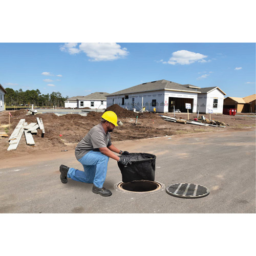 Bac de r&eacute;tention rond Ultra-Drain Guard avec orifice de trop-plein, Huile & s&eacute;diments, 22" - 25" lo x 22" - 25" la Northern Industrial Supply Inc.