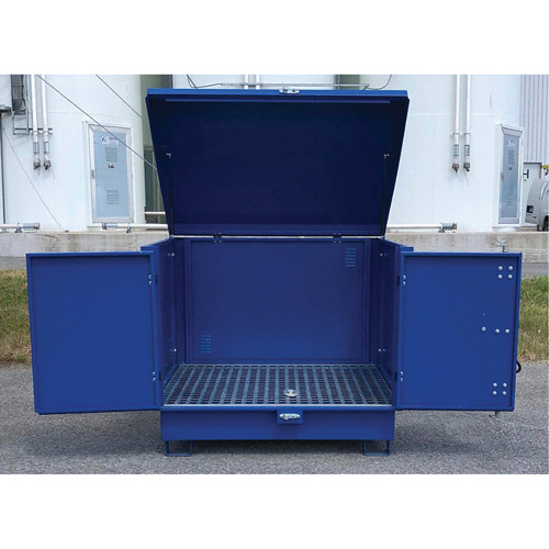 Ultra-Hard Top S4 Steel Spill Pallet, 61" L x 54.4" W x 52" H, 4700 lbs. Load Capacity Northern Industrial Supply Inc.