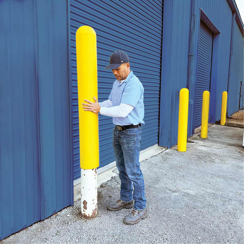 Ultra-Post Protector&reg;, 4" Dia. x 52" L, Yellow Northern Industrial Supply Inc.
