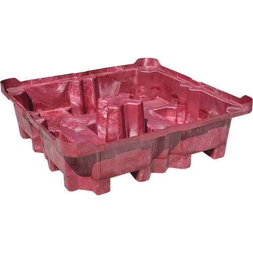 Palette de d&eacute;versement Ultra-Spill King, 4 barils, Capacit&eacute; de d&eacute;versement 85 gal. US, 51" x 51" x 17,5" Northern Industrial Supply Inc.