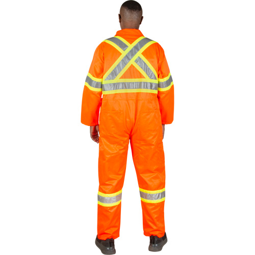 Combinaison de s&eacute;curit&eacute; non doubl&eacute;e, Moyen, Orange haute visibilit&eacute; Northern Industrial Supply Inc.