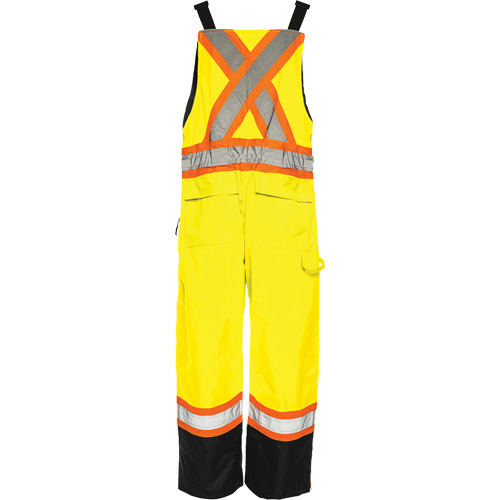 Salopette de s&eacute;curit&eacute; dhiver TO1, Polyester, Petit, Noir/Jaune lime haute visibilit&eacute; Northern Industrial Supply Inc.