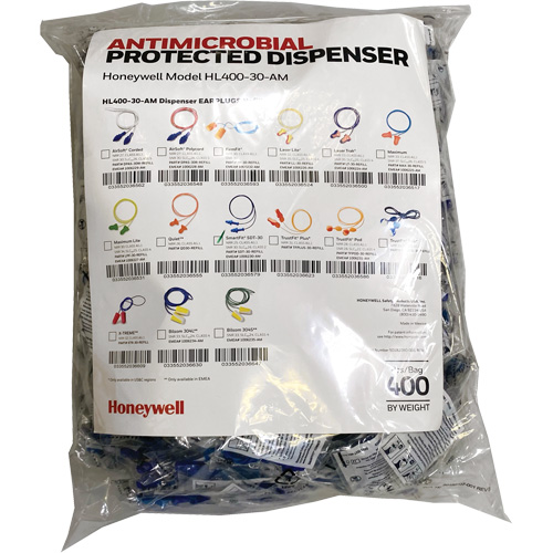 SDT-30 Earplugs Refill for HL400 Dispenser, Bulk - Polybag, Corded Northern Industrial Supply Inc.