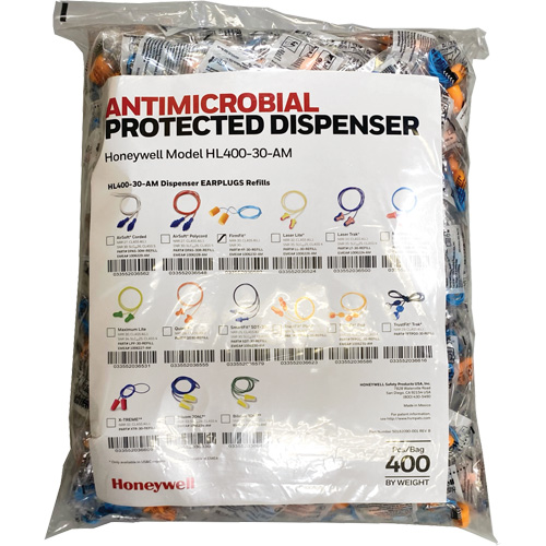 FF-30 Earplugs Refill for HL400 Dispenser, Bulk - Polybag, Corded Northern Industrial Supply Inc.
