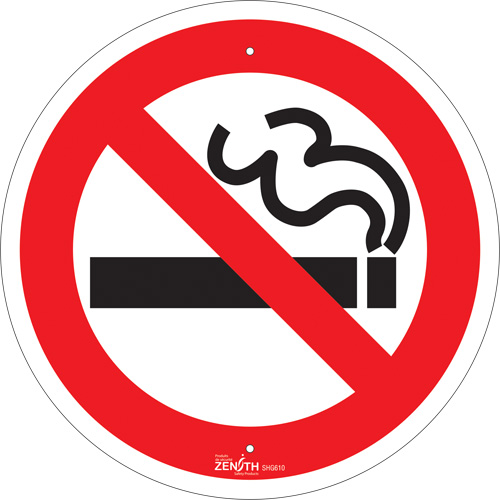 Enseigne de s&eacute;curit&eacute; conforme &agrave; la CSA - No Smoking, 12" x 12", Aluminium, Pictogramme Northern Industrial Supply Inc.