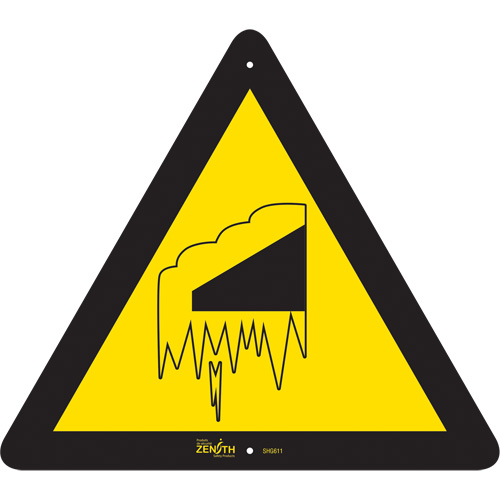 Falling Snow/Ice CSA Standard Safety Sign, 12" x 12", Aluminum, Pictogram Northern Industrial Supply Inc.
