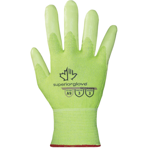 Gants haute visibilit&eacute; r&eacute;sistants &agrave; la coupe S21TXUGFN, Taille 5/2T-petit, Calibre 21, Rev&ecirc;tement Nitrile, Enveloppe en TenActiv, ASTM ANSI niveau A9 Northern Industrial Supply Inc.
