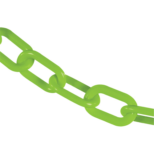 Heavy-Duty Plastic Safety Chain, Green, 2" Link, 50' Length Northern Industrial Supply Inc.
