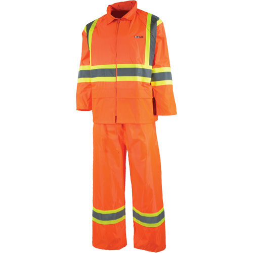 V&ecirc;tement imperm&eacute;able &eacute;tanche, Nylon/PVC, T-petit, Orange haute visibilit&eacute; Northern Industrial Supply Inc.