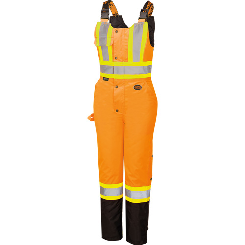 5040BBW Combinaison de s&eacute;curit&eacute; imperm&eacute;able haute visibilit&eacute; pour femmes, Polyester, T-petit, Noir/Orange haute visibilit&eacute; Northern Industrial Supply Inc.