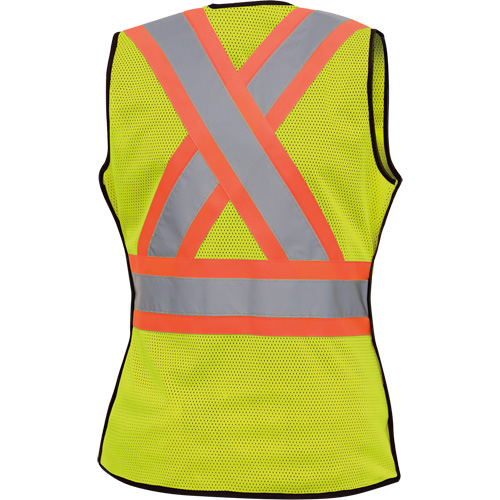 489 Veste de s&eacute;curit&eacute; d&eacute;tachable haute visibilit&eacute;, Jaune lime haute visibilit&eacute;, T-petit, Polyester Northern Industrial Supply Inc.