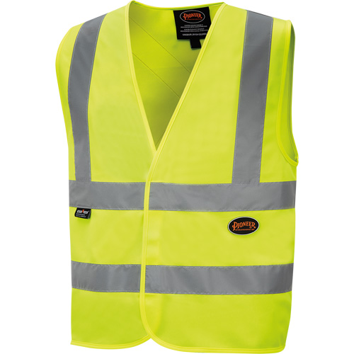 6886 Veste de s&eacute;curit&eacute; haute visibilit&eacute; en tricot chaîne, Jaune lime haute visibilit&eacute;, Petit, Polyester Northern Industrial Supply Inc.