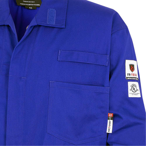 7779T FR-Tech&reg; 88/12 Arc Rated Flame Resistant Coveralls, Size 40 (Tall), Royal Blue, 10 cal/cm² Northern Industrial Supply Inc.