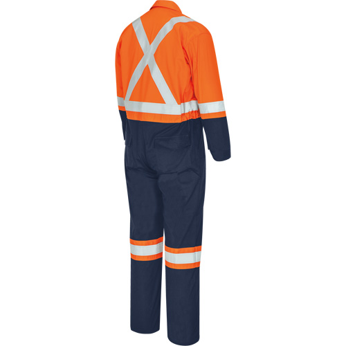 7702BBT FR-Tech&reg; 2-Tone Safety Coverall, Size 40 (Tall), Navy Blue/Orange, 10 cal/cm² Northern Industrial Supply Inc.