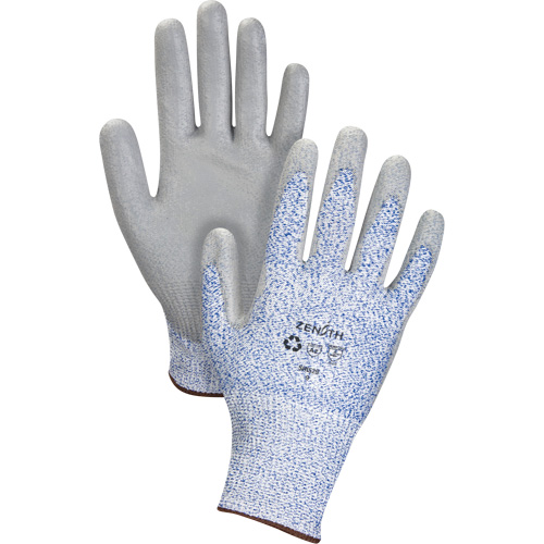 Eco-Friendly Stretch Cut-Resistant Gloves, Size 7, 13 Gauge, Polyurethane Coated, HPPE/RPET Shell, ASTM ANSI Level A2 Northern Industrial Supply Inc.