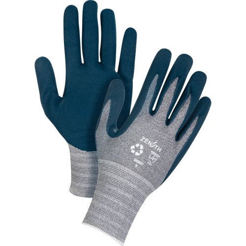 Eco-Friendly Lightweight Coated Gloves, 10, Foam Nitrile Coating, 15 Gauge, Polyester/RPET Shell Northern Industrial Supply Inc.