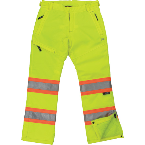 Pantalon de s&eacute;curit&eacute; isolant et extensible pour femmes, Polyester, 2T-Grand, Jaune lime haute visibilit&eacute; Northern Industrial Supply Inc.