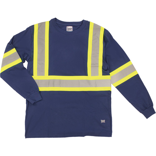 T-shirt de s&eacute;curit&eacute; &agrave; manches longues, Coton, T-petit, Bleu marin Northern Industrial Supply Inc.