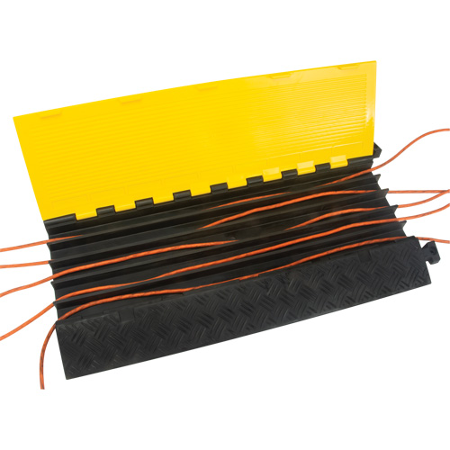 Polyurethane Cable Protector, 5 Channels, 35.43" L x 19.69" W x 2" H Northern Industrial Supply Inc.