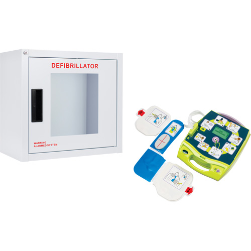 AED Plus&reg; Defibrillator & Wall Cabinet Kit, Semi-Automatic, English, Class 4 Northern Industrial Supply Inc.
