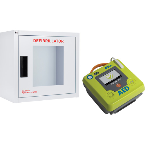 AED 3 AED & Wall Cabinet Kit, Semi-Automatic, French, Class 4 Northern Industrial Supply Inc.