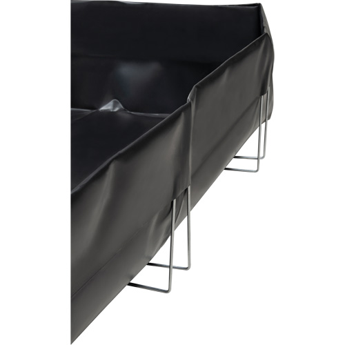 Wire Bracket Berm, 479 US gal. Capacity, 8' W x 8' L x 12" H, L-Bracket Northern Industrial Supply Inc.