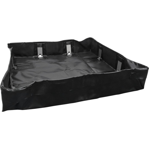 Collapsible Berm, 134 US gal. Capacity, 6' W x 6' L x 6" H, Snap-Up Bracket Northern Industrial Supply Inc.