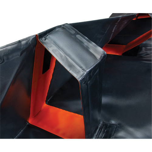 IBX Wall Pop-Up Berm, 1077 US gal. Capacity, 12' W x 12' L x 12" H, Snap-Up Bracket Northern Industrial Supply Inc.