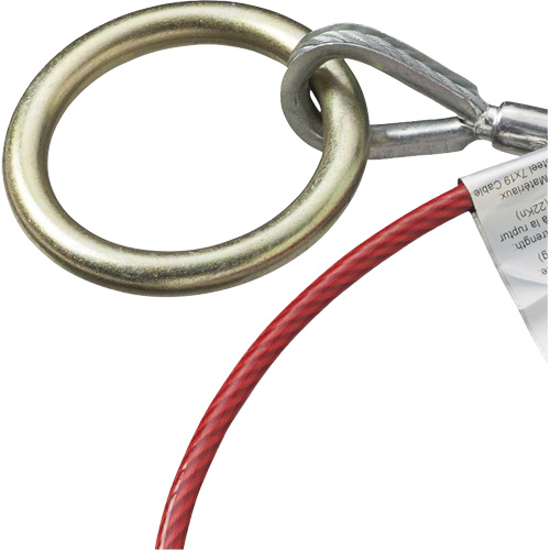 AS-21210-6 6' Cable Anchor with Snap Hook & O-Ring, Sling, Temporary Use Northern Industrial Supply Inc.