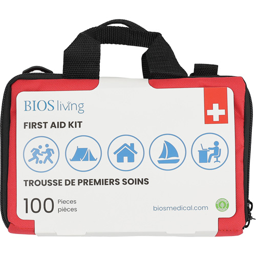 100-Piece Home & Travel First Aid Kit, Nylon Bag Northern Industrial Supply Inc.